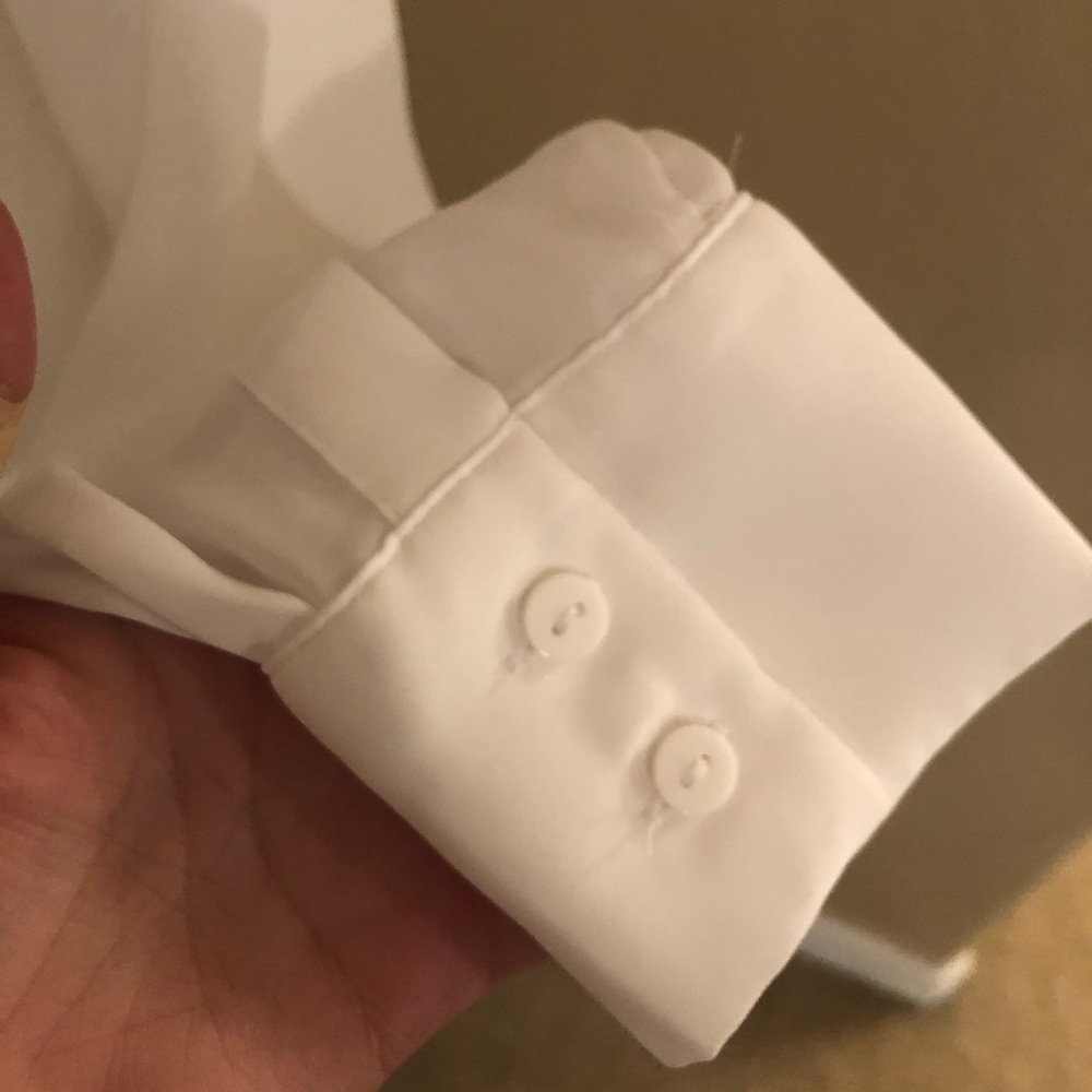 White Button Down Blouse - image 4